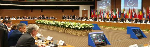 Foreign Minister Edward Nalbandian delivers remarks at the 127th Session of the Committee of Ministers of the Council of Europe in Nicosia, Cyprus on May 19, 2017 (Photo: Ministry of Foreign Affairs of Armenia)
