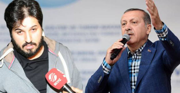 Reza Zarrab (left) and Turkish President Recep Tayyip Erdogan (Image: Emre Uslu/Twitter)
