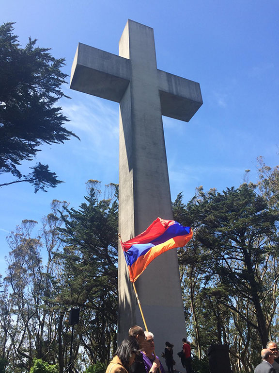 Mt. Davidson Cross in San Francisco, California, a memorial of the Armenian Genocide