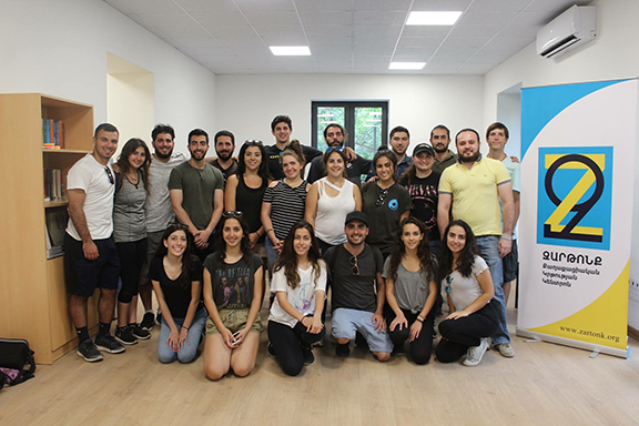 The 23 volunteers who arrived in Armenia for Youth Corps 2017