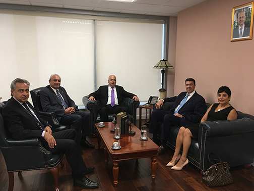 ARF Western US Central Committee delegation with Lebanon's Consul General to LA Johnny Ibrahim (second from right)