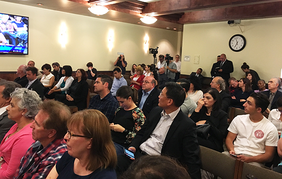 It was a full house at the Glendale City Council on Tuesday when residents gathered to protest the ban of a Genocide documentary advertisement at Americana