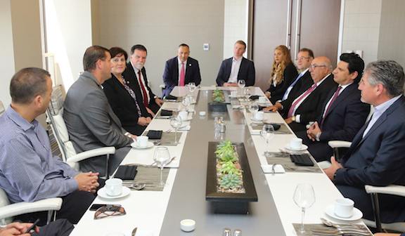 Congressional Armenian Caucus Republican Co-Chair David Valadao (R-CA) with ANCA leaders and supporters.