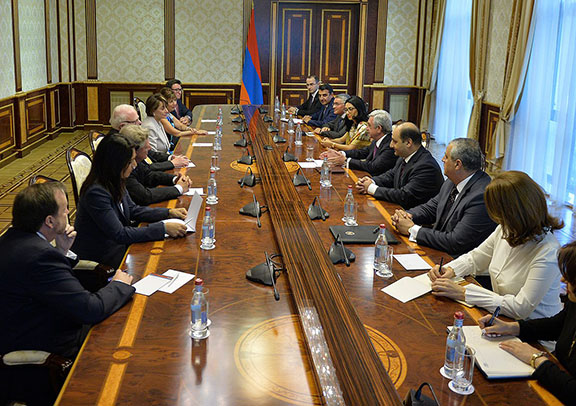 Congresswoman Tulsi Gabbard and colleagues met with the President of Armenia, Serzh Sargsyan to hear firsthand about the challenges and opportunities of Armenia, and to identify areas of mutual interest and cooperation between Armenia and the United States. (Photo: gabbard.house.gov)