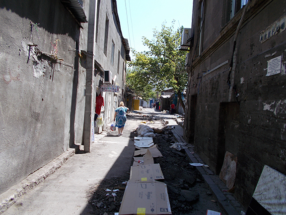 Ferdosi Street, until recently was an active market place