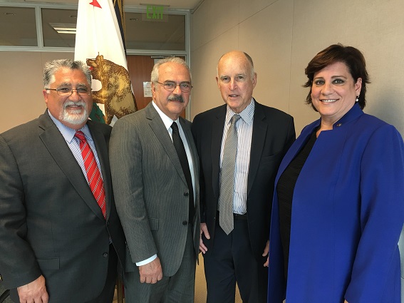 From left, Senator Anthony Portantino, Levon Hovsepian