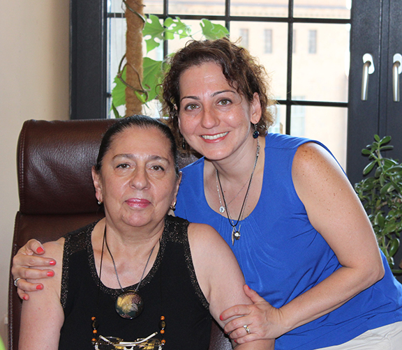 Gayane Eliazyan, Director of the Restoration Department (l.), with the author