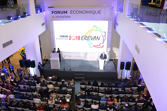 An Economic Forum kicked off ahead of the 17th Summit of La Francophonie in Yerevan