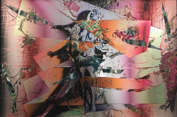 Maternal Warrior, 2017 (Acrylic and UV coated Ink on mylar)