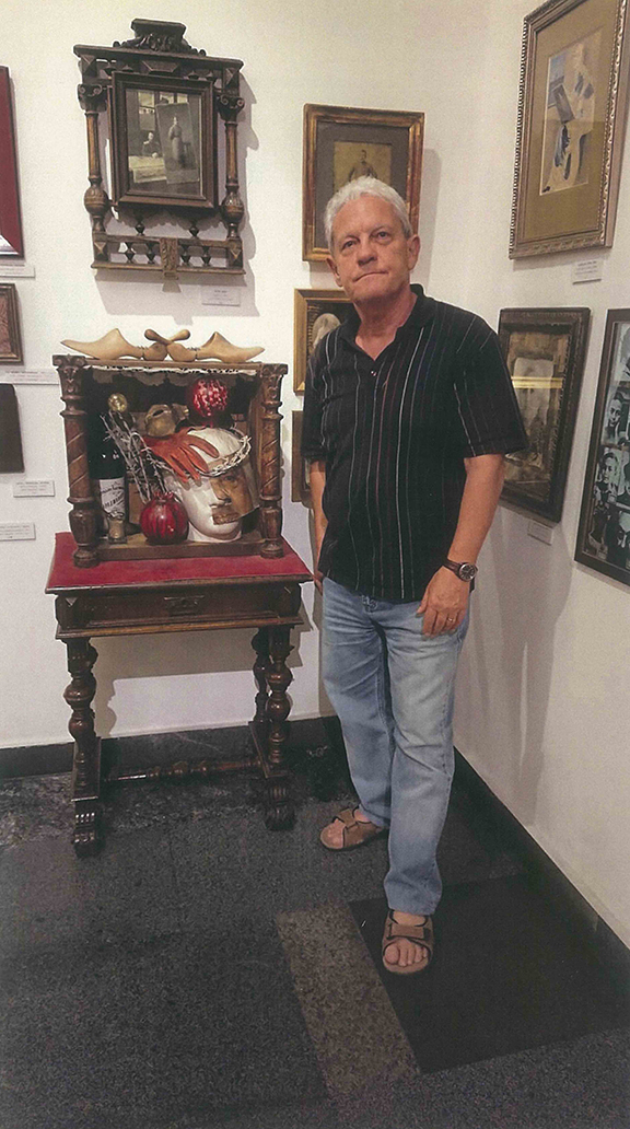 Another photo of the author at the Parajanov Museum