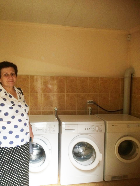 Laundry facility at the senior center