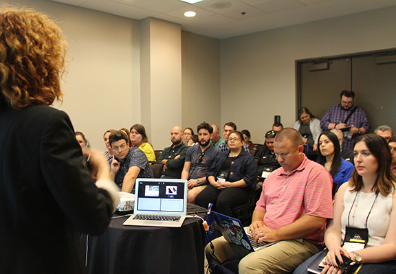 Teachers from throughout Texas attend GenEd's session on "The Ten Stages of Genocide" at the 2018 Texas Council for the Social Studies conference in Houston