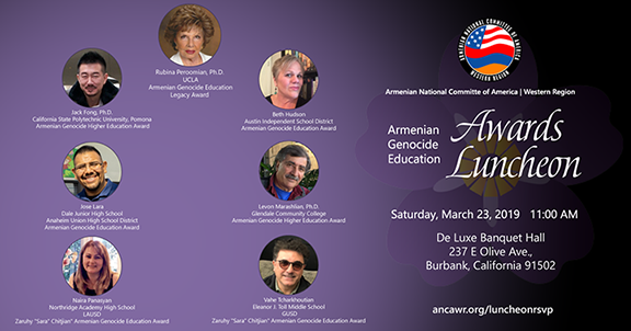 7 educators to be honored at ANCA-WR’s Genocide Education Awards Luncheon