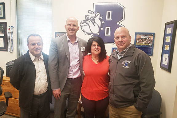 ANCA Burbank members with BUSD Superintendent Matt Hill