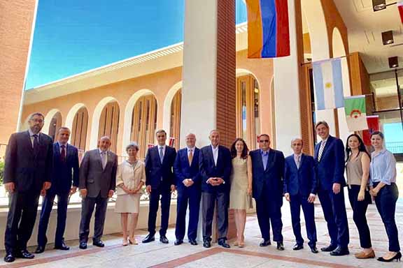 The Ombudsmen visited USC's Institute for Armenian Studies for a work meeting on Monday, July 1