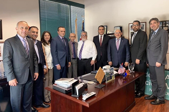 Artsakh and Armenia's Ombudsmen met with California State Senator Anthony Portantino on Sunday, June 30