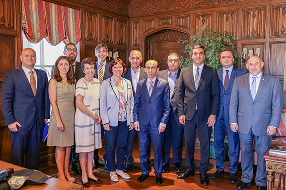 Artsakh and Armenia's Ombudsmen met with the Southwestern Law School and Loyola Law School's "Genocide Studies Center" on Monday, July 1