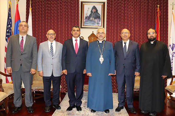 Armenia's Ambassador to the U.S. Varuzhan Nersesyan visited the Western Prelacy on Friday, July 26