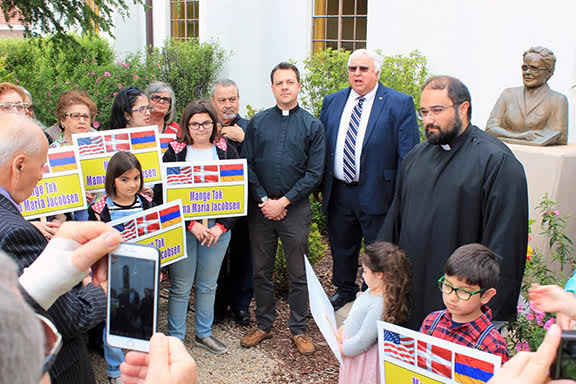 The Friends of Maria Jacobsen Committee. The annual tribute to Maria Jacobsen was held at Bethania Lutheran Church in Solvang