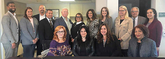 Members of the ANCA-SFVE Chapter with leaders of the LAUSD