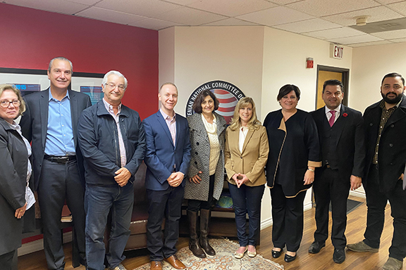 From left: Lina Davidian, Chris Keosian, Greg Mazmanian, Jack Kayajian, Lena Bozoyan, Christy Smith, Nora Hovsepian, Dr. Armond Aghakhanian, Joseph Kaskanian