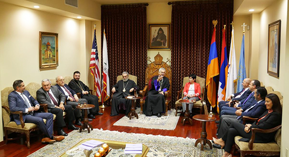 During the visit, Prelate Mardirossian reaffirmed the Prelacy's support of Artsakh