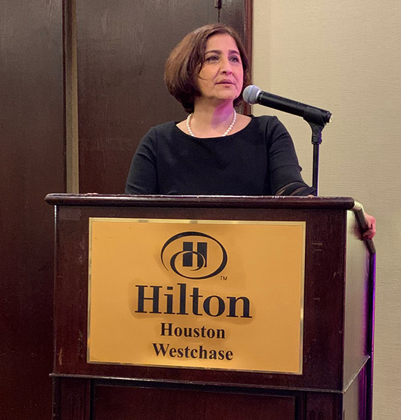 Lena Bozoyan spoke on behalf of the ARF Western U.S. Central Committee