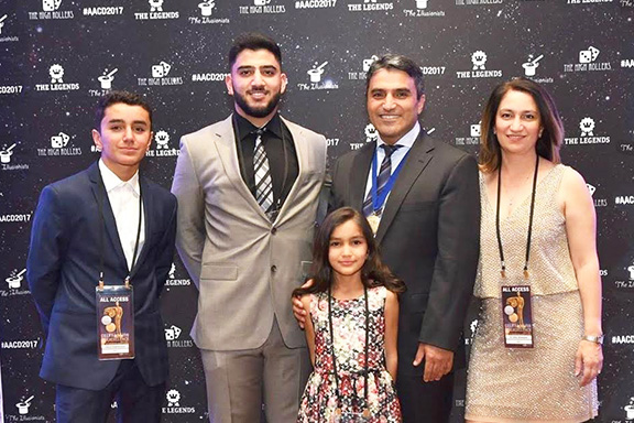 The Baghdasaryan family. From left: Edward, Hayk, Arpi, Karen, and Gohar