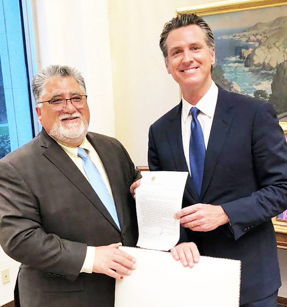 State Senator Anthony Portantino with California Governor Gavin Newsom