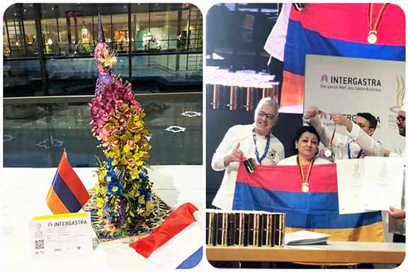 Scenes from Intergastra International Trade Fair 2020, where Armenian pastry chefs have already won a number of medals