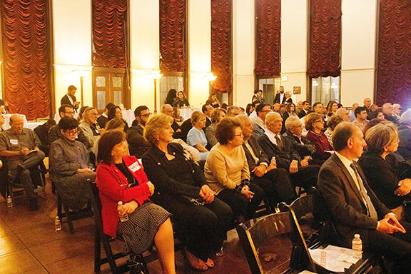 A scene from the book presentation