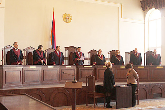 The justices of Armenia's Constitutional Court