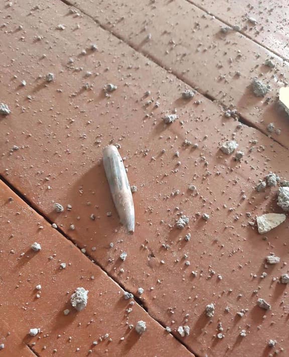 Bullet fragments at a home in Tavush Province after fresh attacks by Azerbaijan