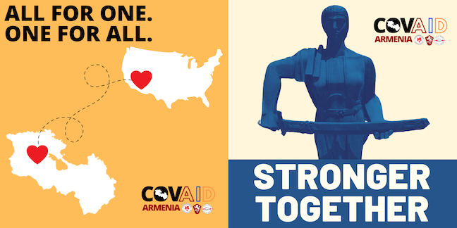 Together we can help the homeland by contributing to CovAID Armenia