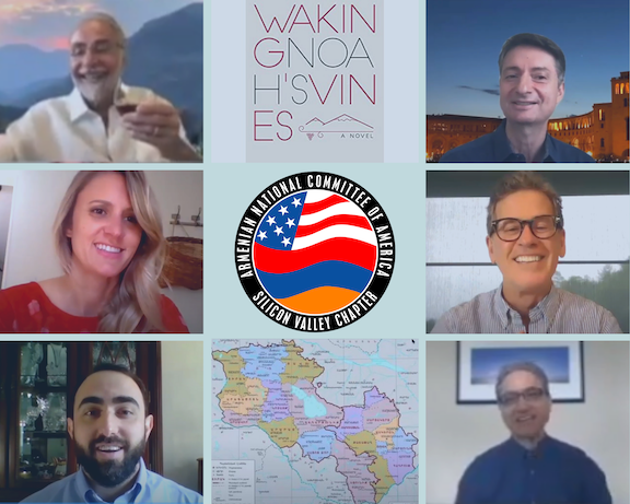ANCA Silicon Valley hosted a virtual book presentation of Vahan Zanoyan's Waking Noah's Vines