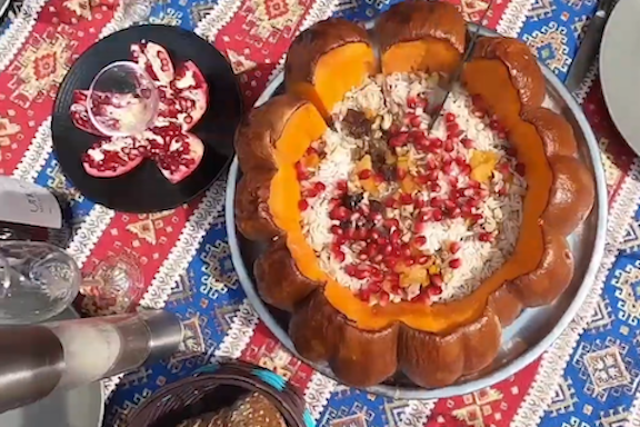 The traditional Armenian Ghapama