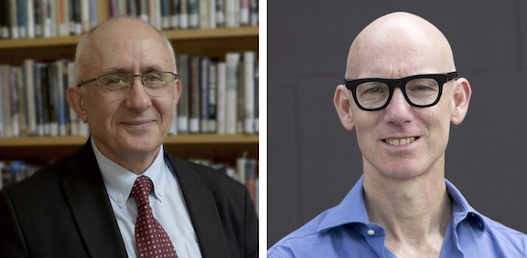 Taner Akcam (left) and A. Dirk Moses