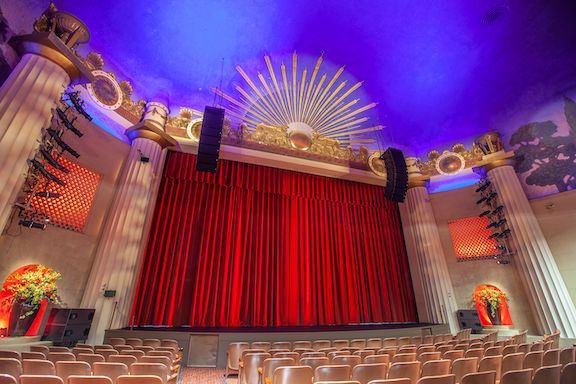 The interior of the historic Alex Theatre