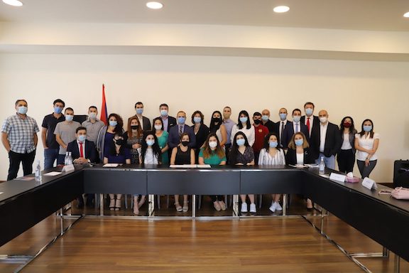 The 24 Diaspora participants of the iGorts program began working for the Armenian government on Sept. 1