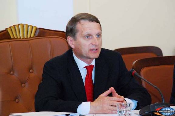 Russia’s intelligence chief Sergei Naryshkin