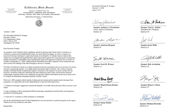 The Senate letter