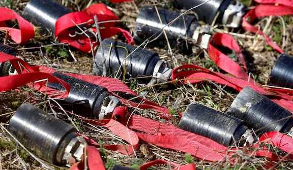 Cluster bombs found in Stepanakert