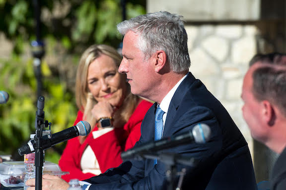 Supervisor Kathryn Barger attends an Armenian Roundtable with Robert O’Brien, Oct. 30, in Arcadia. (Photo by Michael Owen Baker)