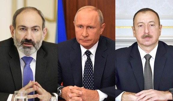 Leaders of Armenia, Russia and Azerbaijan are said to hold a meeting in Moscow on Monday.