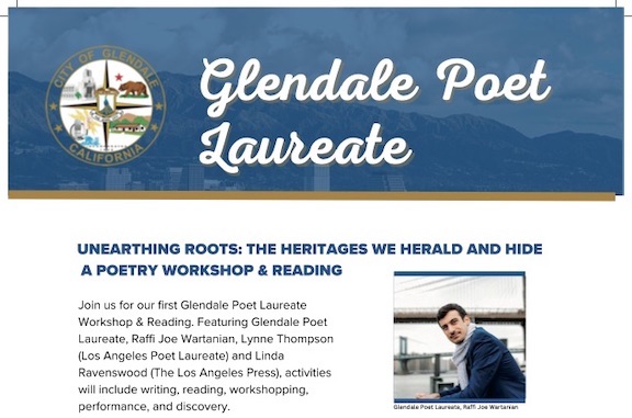 Glendale’s Poet Laureate Program Launches Poetry Workshops for All ...