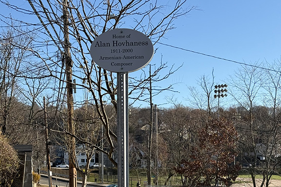 Street Sign Honoring Composer Alan Hovhaness Unveiled in Arlington ...
